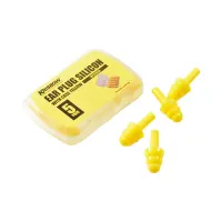 krisbow-set-5-pasang-ear-plug-silicon-dengan-box-penyimpanan---kuning