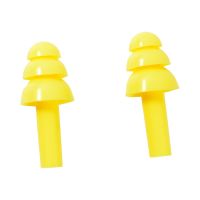 Gambar Krisbow Set 5 Pasang Ear Plug Silicon Dengan Box Penyimpanan - Kuning