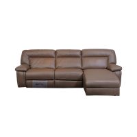 Gambar M & D Savio Sofa Sectional Recliner Kulit - Cokelat