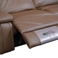 Gambar M & D Savio Sofa Sectional Recliner Kulit - Cokelat