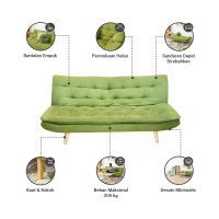 Gambar Informa Garland Sofa Bed Fabric - Hijau