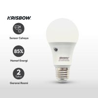 Gambar Krisbow Bohlam Led Sensor Cahaya 9 Watt - Cool Daylight