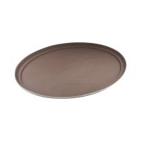 Gambar Krischef 49x59 Cm Nampan Saji Oval - Cokelat