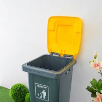 Gambar Krisbow 120 Ltr Tempat Sampah Plastik Outdoor - Abu-abu