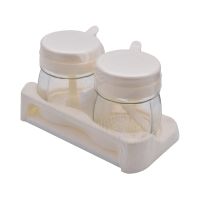 Gambar Krischef Set 2 Pcs Tempat Bumbu Round - Putih Ivory