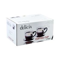 Gambar Delicia 270 Ml Set 2 Pcs Cangkir Kopi