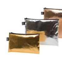 Gambar Loqi Set Pouch Metallic Artist Collection 3 Pcs - Gold/silver/rose Gold