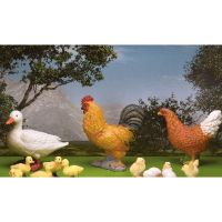 Gambar Collecta Set 5 Pcs Figure Farm Life Chicken 89262