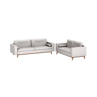 Gambar Nordia Kenora Set Sofa Fabric 2 & 3 Seater - Abu-abu