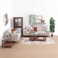 Gambar Nordia Kenora Set Sofa Fabric 2 & 3 Seater - Abu-abu