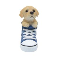 Gambar Kris Garden Patung Taman Shoes Labrador Puppies - Biru