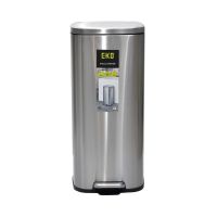 Gambar Eko 30 Ltr Tempat Sampah Stainless Fpp - Silver