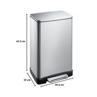 Gambar Eko 30 Ltr Tempat Sampah Stainless E-cube