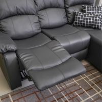 Gambar Selma Liverton Sofa L Sectional Kulit - Hitam