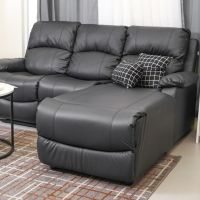 Gambar Selma Liverton Sofa L Sectional Kulit - Hitam