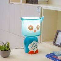 Gambar Eglare Lampu Meja Owl Bank - Biru