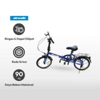 Gambar Airwalk Jedi Sepeda Lipat 16 Inci 1-speed - Biru