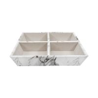 Gambar Arthome Organizer Meja 21.2x21.2x4.2 Cm - Marble