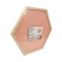 Gambar Odi Papan Buletin Hexagon - Pink