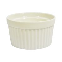 Gambar Kris 8.9 Cm Set 4 Pcs Ramekin Mangkuk - Putih