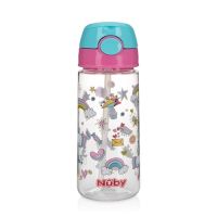 Gambar Nuby 532 Ml Botol Minum Tritan Flip It Unicorn 123546