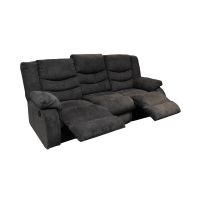 Gambar Ashley Tulen Sofa Recliner Fabric 3 Seater - Abu-abu