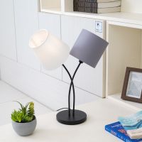 Gambar Eglo Almeida Lampu Meja 2l - Hitam/putih