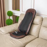 Gambar Lexata Bantalan Kursi Pijat Shiatsu 3d 02 - Hitam/cokelat