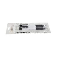 Gambar Odi Set 3 Pcs Retractable Ball Pen 0.7mm - Hitam