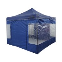 Gambar Soleil 3x3 Mtr Tenda Gazebo Lipat Dengan Sidewall - Biru