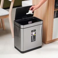 Gambar Eko 20 Ltr Deluxe Mirage Tempat Sampah Sensor Gerak - Silver