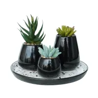 informa-terrazo-21.5-cm-set-3-pcs-vas-bunga---hitam