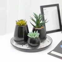 informa-terrazo-21.5-cm-set-3-pcs-vas-bunga---hitam