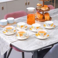 Gambar Appetite Set 6 Pcs Pallete Felicia Cangkir Dengan Saucer - Kuning