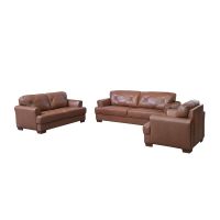 Gambar M & D Neo Charlotte Set Sofa Kulit - Cokelat