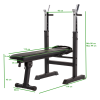 Gambar Tunturi Weight Bench Wb 20 - Hitam