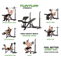 Gambar Tunturi Weight Bench Wb 50 - Hitam