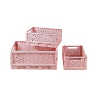 Gambar Stora 32.7x 24.6x 14.3 Cm Set 3 Pcs Keranjang Penyimpanan - Pink