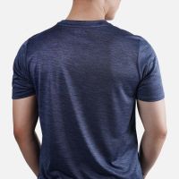 Gambar Alph Melange T-shirt Pria Ukuran L - Navy