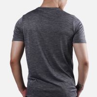 Gambar Alph Ukuran S Melange T-shirt Pria - Charcoal