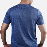 Gambar Alph T-shirt Pria Melange Ukuran L - Biru