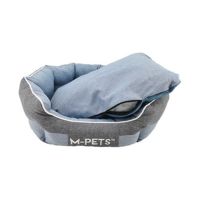 Gambar M-pets Tempat Tidur Anjing Eco Cushion Ukuran S - Biru