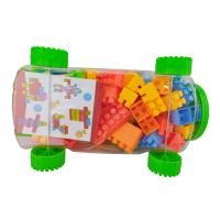 Gambar Bricks Kingdom Set 76 Pcs Blocks Car - Hijau