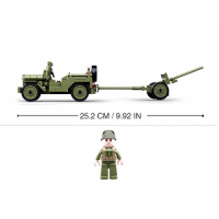 Gambar Sluban Set 143 Pcs Wwii Army Willys Jeep