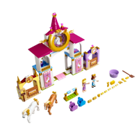 Gambar LEGO Disney Princess Belle Rapunzel Stables 43195