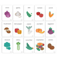 Gambar Mieredu Kartu Cognitive Flash Cards Vegetables