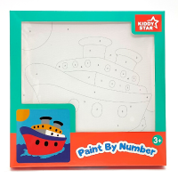 Gambar Kiddy Star Boat Paint By Numbers 20x20cm