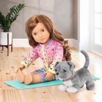 Gambar Our Generation Set Boneka Lucy Grace Brown Hair Yoga Outfit