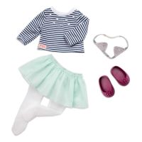 Gambar Our Generation Set Boneka Arlee Red Hair Top And Tutu Skirt