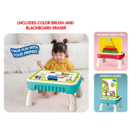 Gambar Bricks Kingdom Set Building Blocks Desk